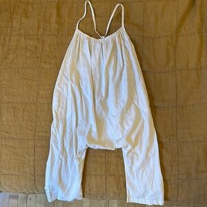 Soor Ploom Cream Drop-crotch Overall